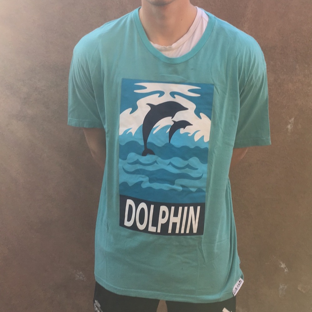 Cyan Dolphin tall T